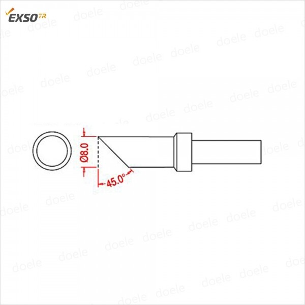 디오전기전자 공구 쇼핑몰,Exso 200P-8C 고주파 인두팁 LedGo-380 EHF-4230 호환인두팁 엑소정품